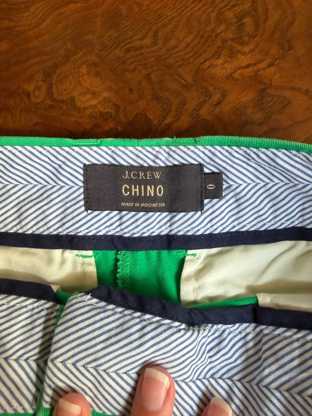J. Crew vibrant green